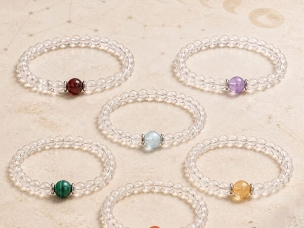Celestial Birthstone Crystal Bracelet — Choose Your Sign
