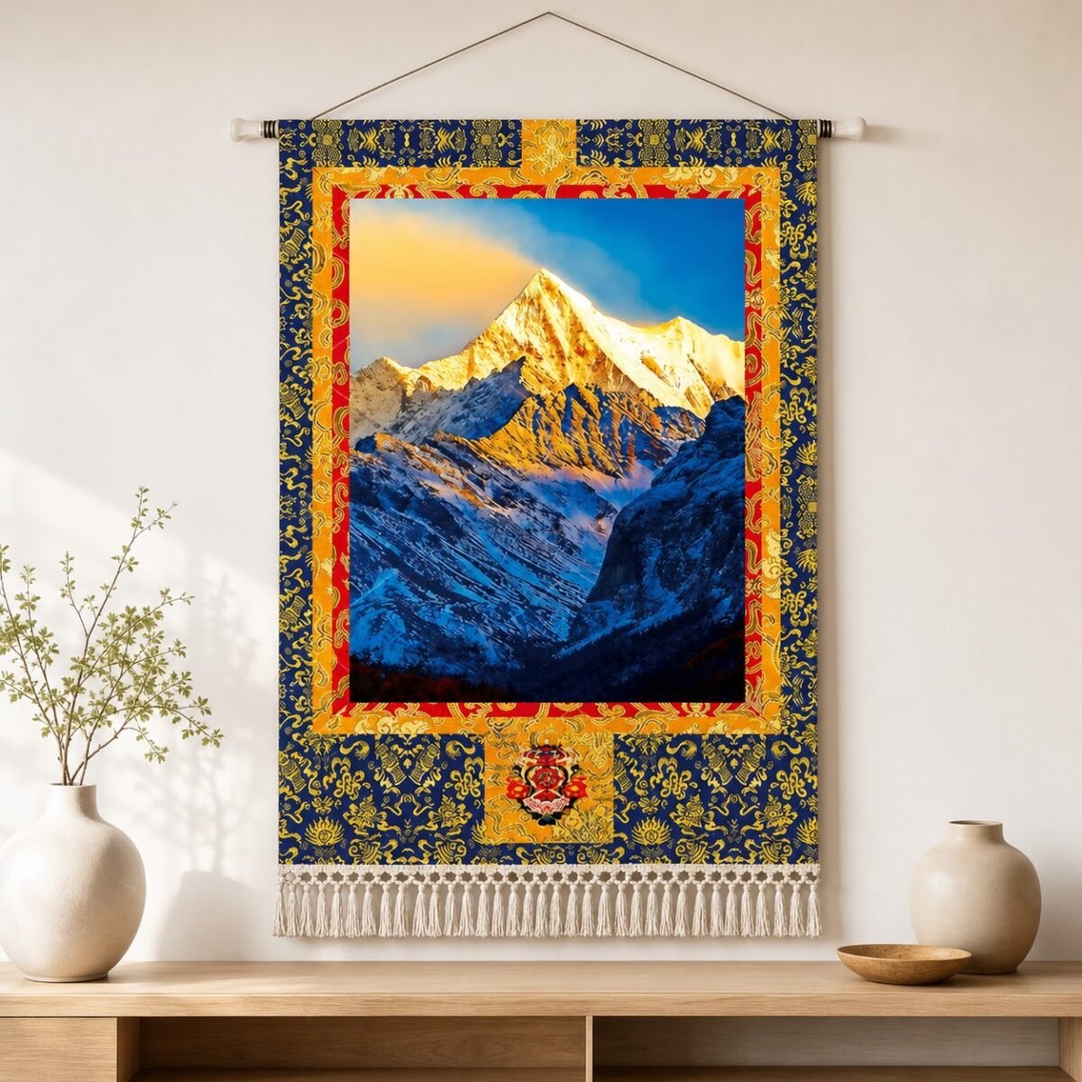 03-golden-sunrise-mountain-tapestry Himalayan Cotton-Linen Wall Tapestry
