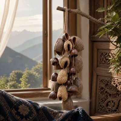 03-natural-seed-shell-wind-chime Meditation at Home Gift Box — Sacred Sound & Mindful Living Set