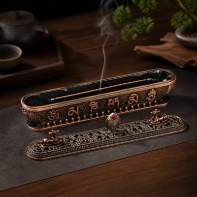Tibetan Deer Mantra Incense Burner