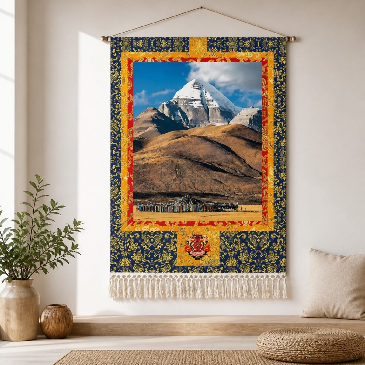 04-sacred-snow-mountain-tapestry Himalayan Cotton-Linen Wall Tapestry