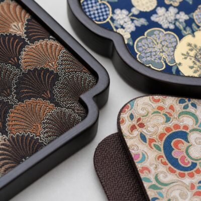 Brocade Bamboo Tea Tray & Mat
