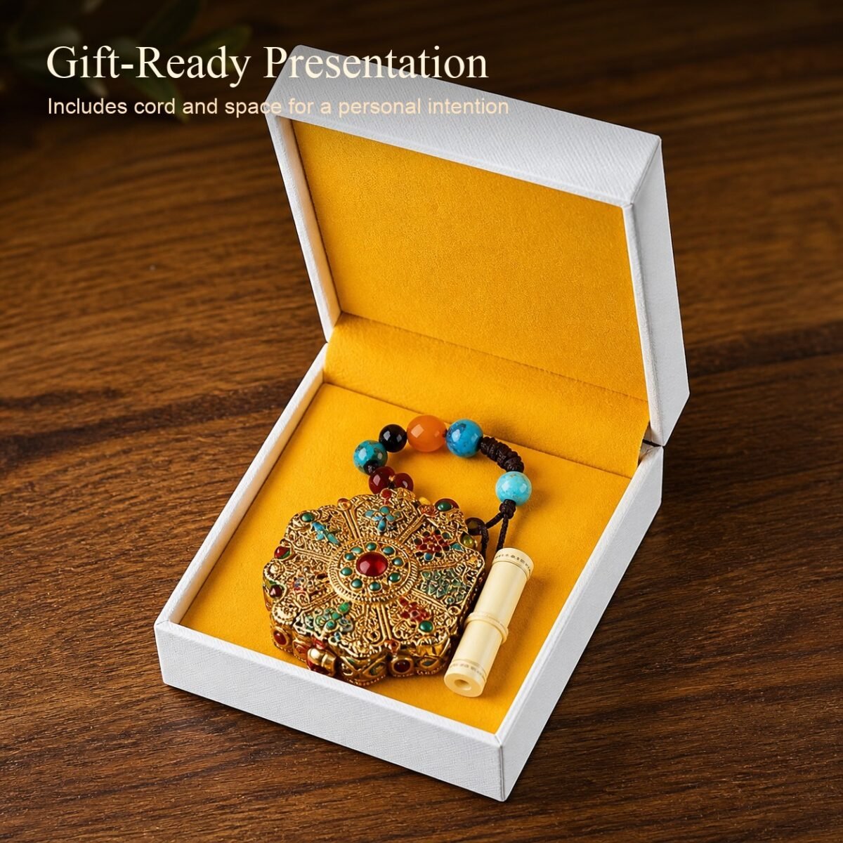 Tibetan Ghau Prayer Box Locket Pendant