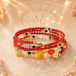Aquarius Blue Horizon Zodiac Stone Bracelet