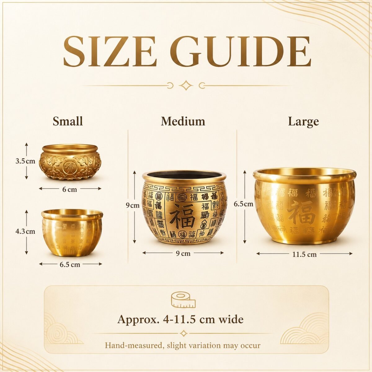 Himalayan Brass Fortune Offering Bowl