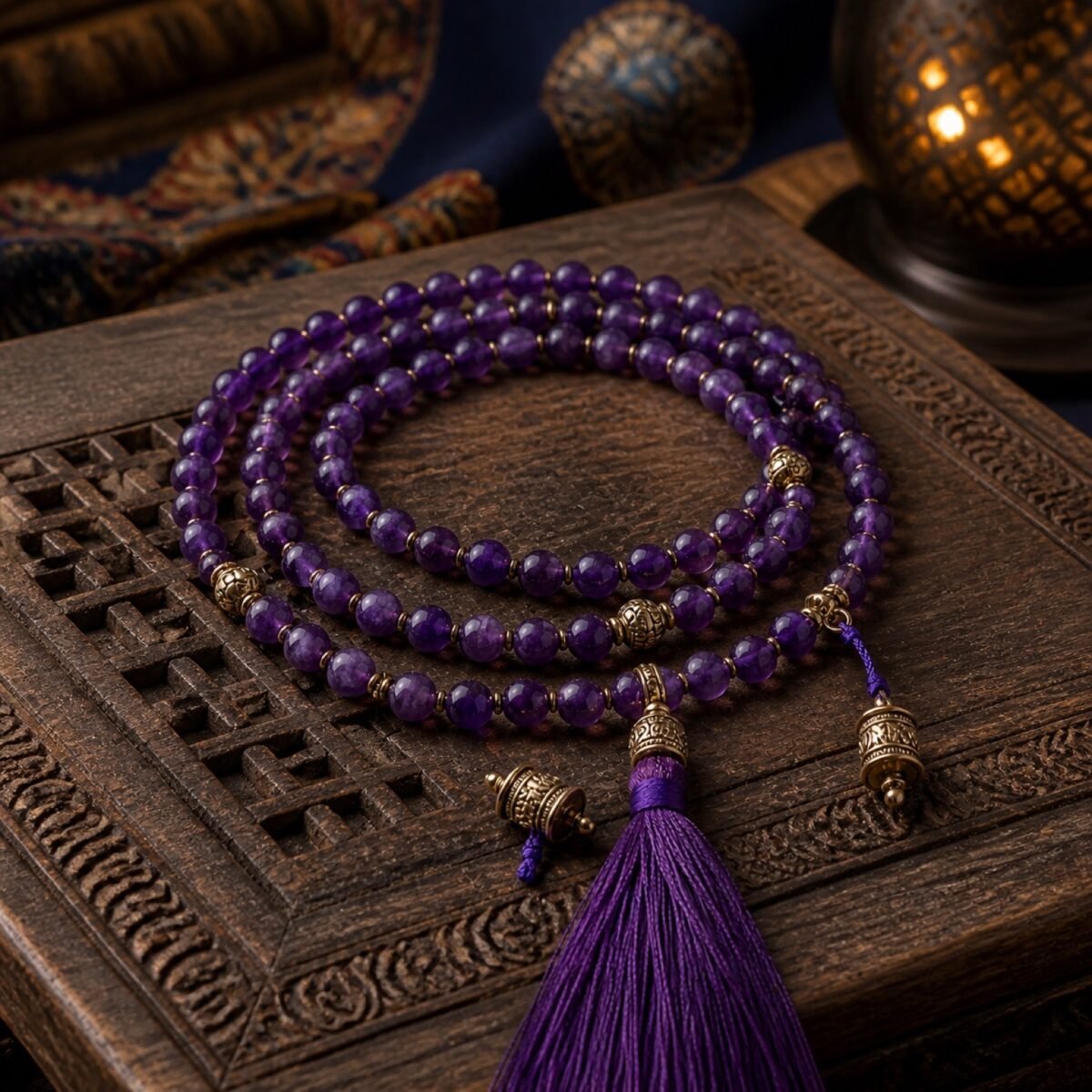 06-amethyst-prayer-wheel-mala Meditation at Home Gift Box — Sacred Sound & Mindful Living Set