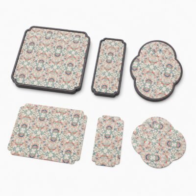 Brocade Bamboo Tea Tray & Mat