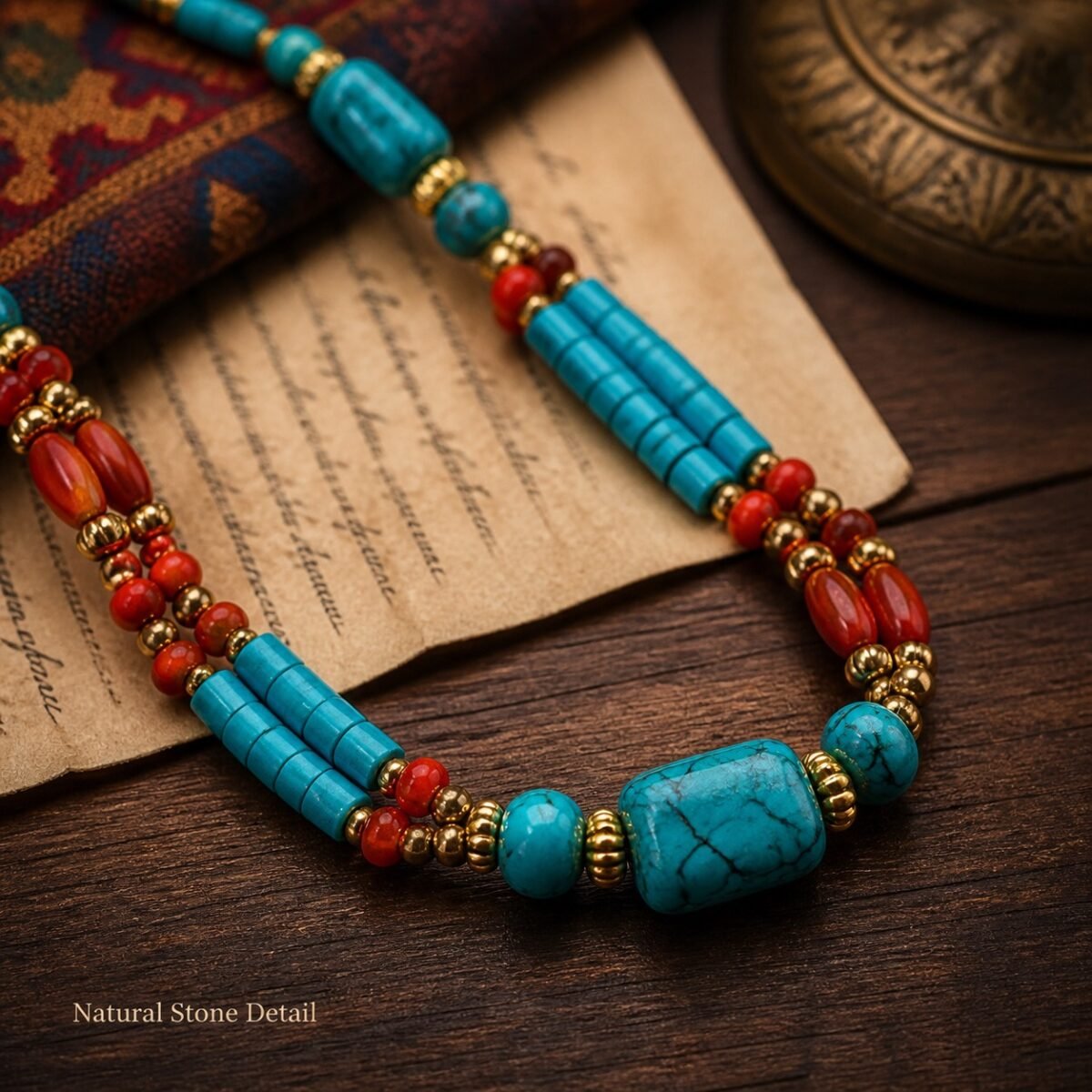 Himalayan Handwoven Natural Stone Choker