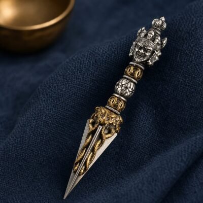 Tibetan Phurba Protection Amulet Necklace