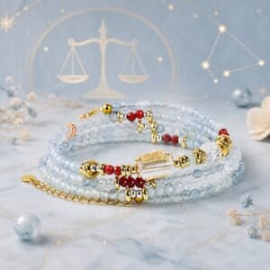 Aquarius Blue Horizon Zodiac Stone Bracelet