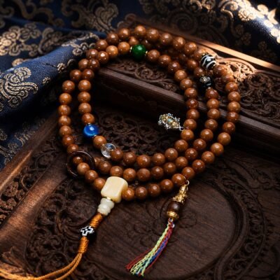 07-warm-amber-prayer-mala Meditation at Home Gift Box — Sacred Sound & Mindful Living Set