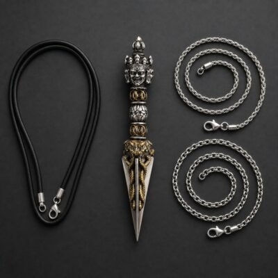 Tibetan Phurba Protection Amulet Necklace