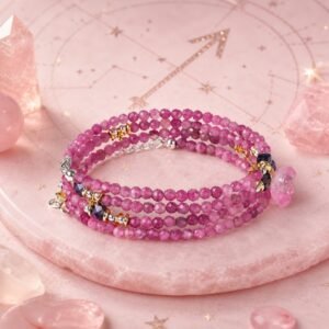 Aquarius Blue Horizon Zodiac Stone Bracelet