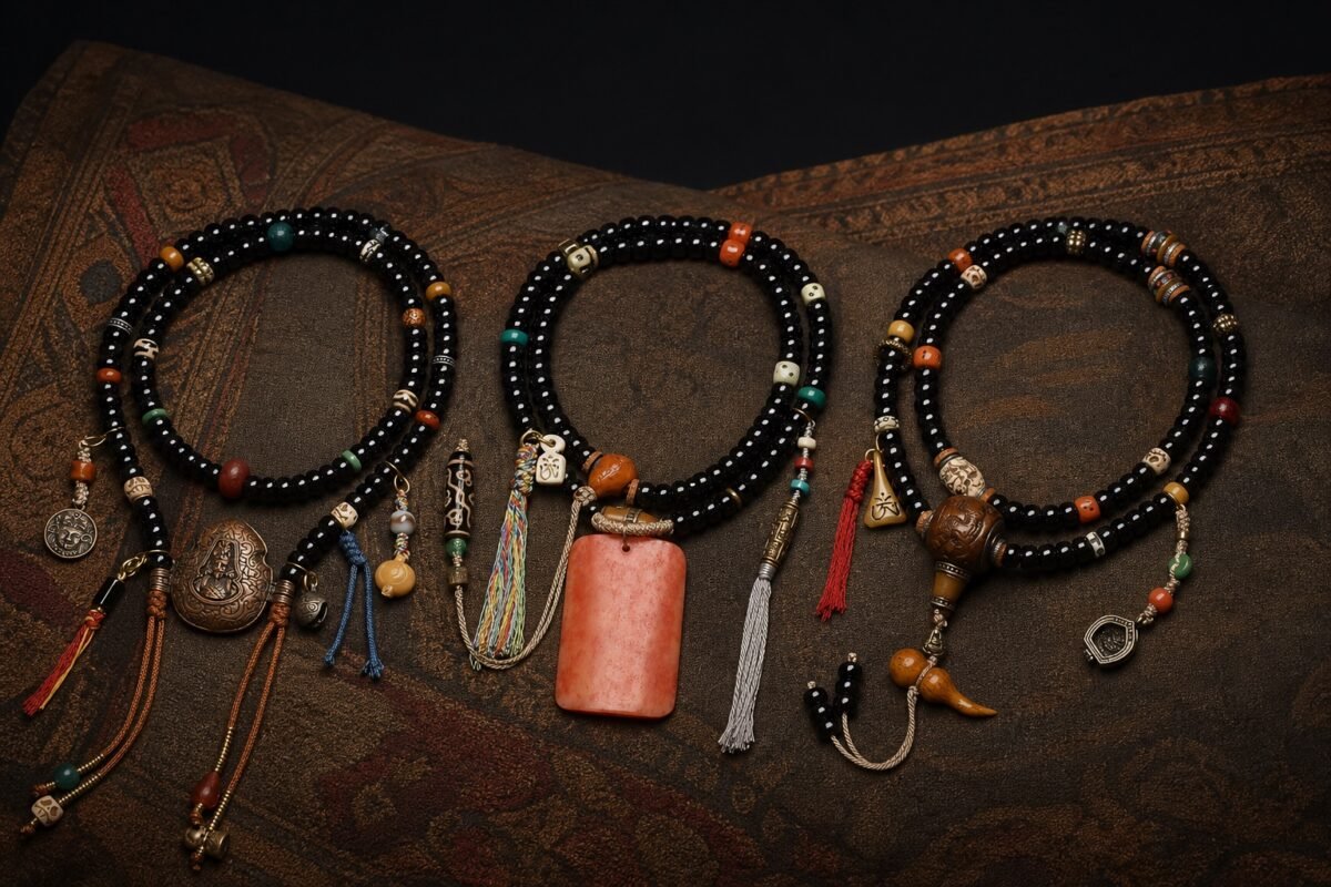 Midnight Guardian 108-Bead Mala