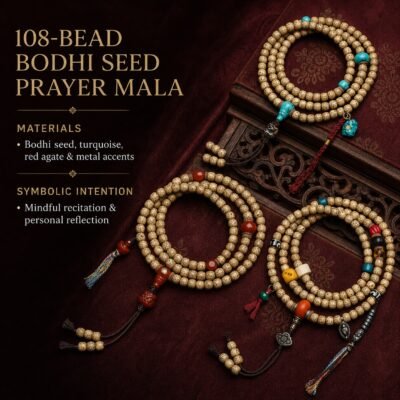 108-bead-bodhi-seed-prayer-mala-details 108-Bead Bodhi Seed Prayer Mala