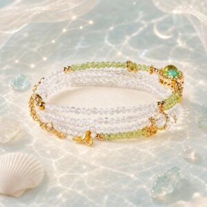 Aquarius Blue Horizon Zodiac Stone Bracelet