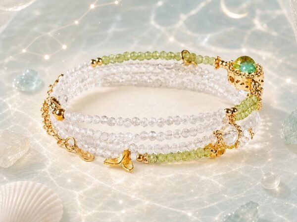Aquarius Blue Horizon Zodiac Stone Bracelet
