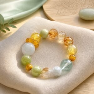 Afghan Jade Ribbon Intention Crystal Dome