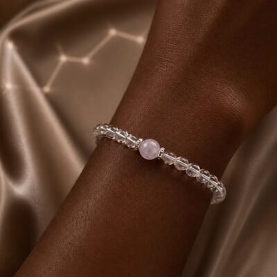 Aquarius Celestial Birthstone Crystal Bracelet