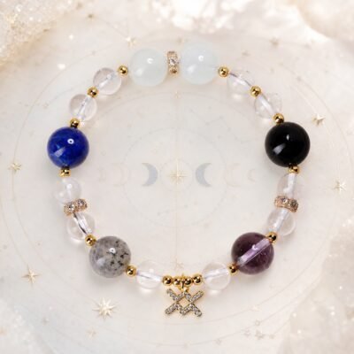 Aquarius Starlit Vision Zodiac Crystal Bracelet
