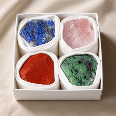 Aquarius Four Raw Crystal Gift Set