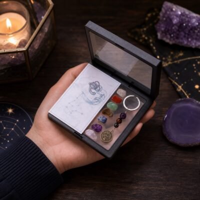aquarius-zodiac-seven-chakra-crystal-keychain-gift-set-03-gift-lifestyle Aquarius Seven Chakra Crystal Keychain Gift Set