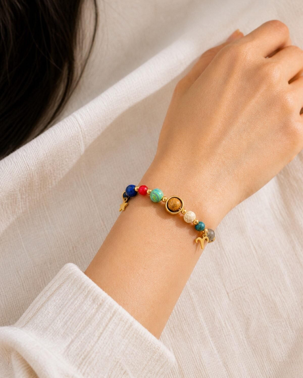 Aries Rose Zodiac Totem Bracelet