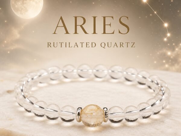 Aries Celestial Birthstone Crystal Bracelet