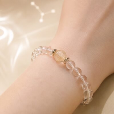 Aries Celestial Birthstone Crystal Bracelet