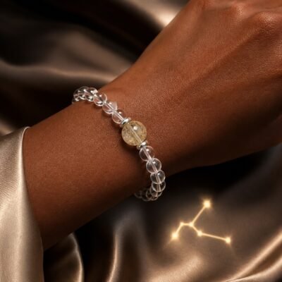 Aries Celestial Birthstone Crystal Bracelet