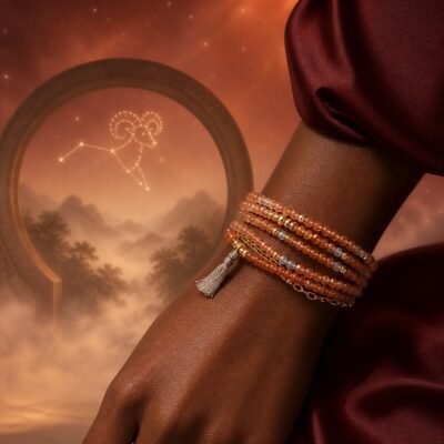 aries-zodiac-crystal-energy-wrap-bracelet-03-worn-deep Elemental Zodiac Crystal Wrap Bracelets