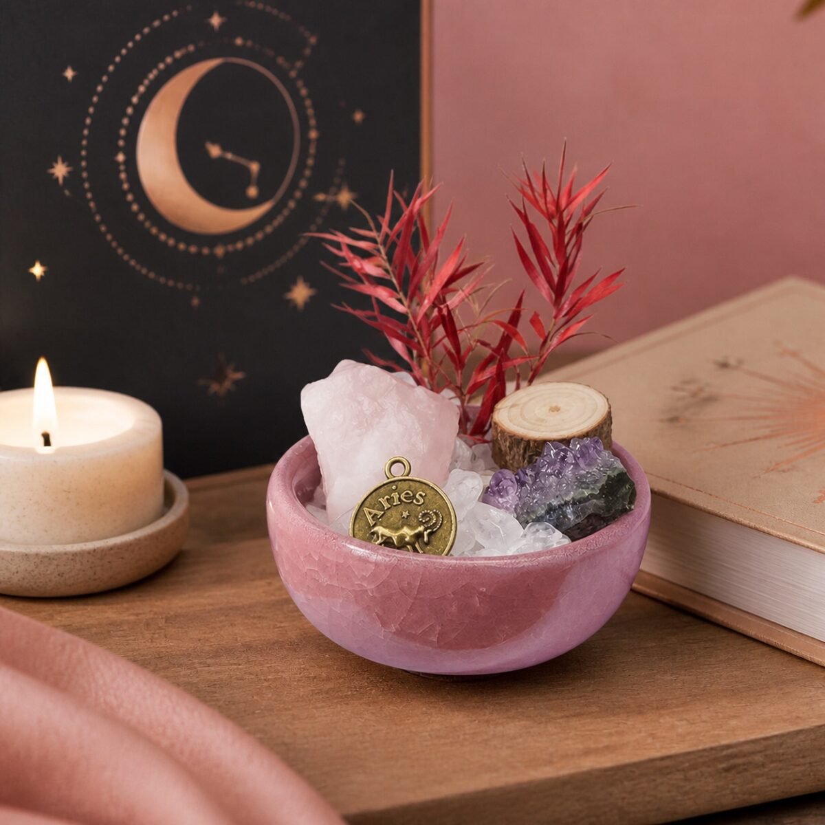 Zodiac Crystal Sanctuary Desk Decor