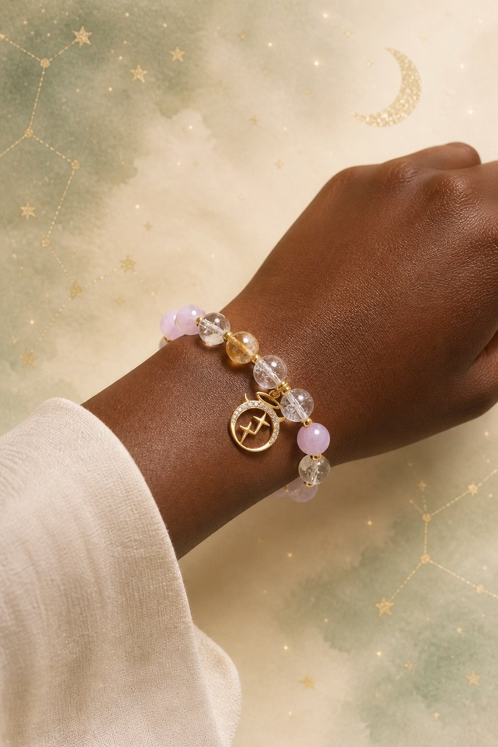 aries-zodiac-crystal-talisman-bracelet-04-worn-deep Aries Zodiac Crystal Talisman Bracelet