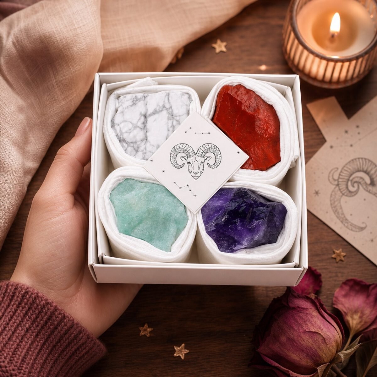 Zodiac Crystal Intention Gift Sets