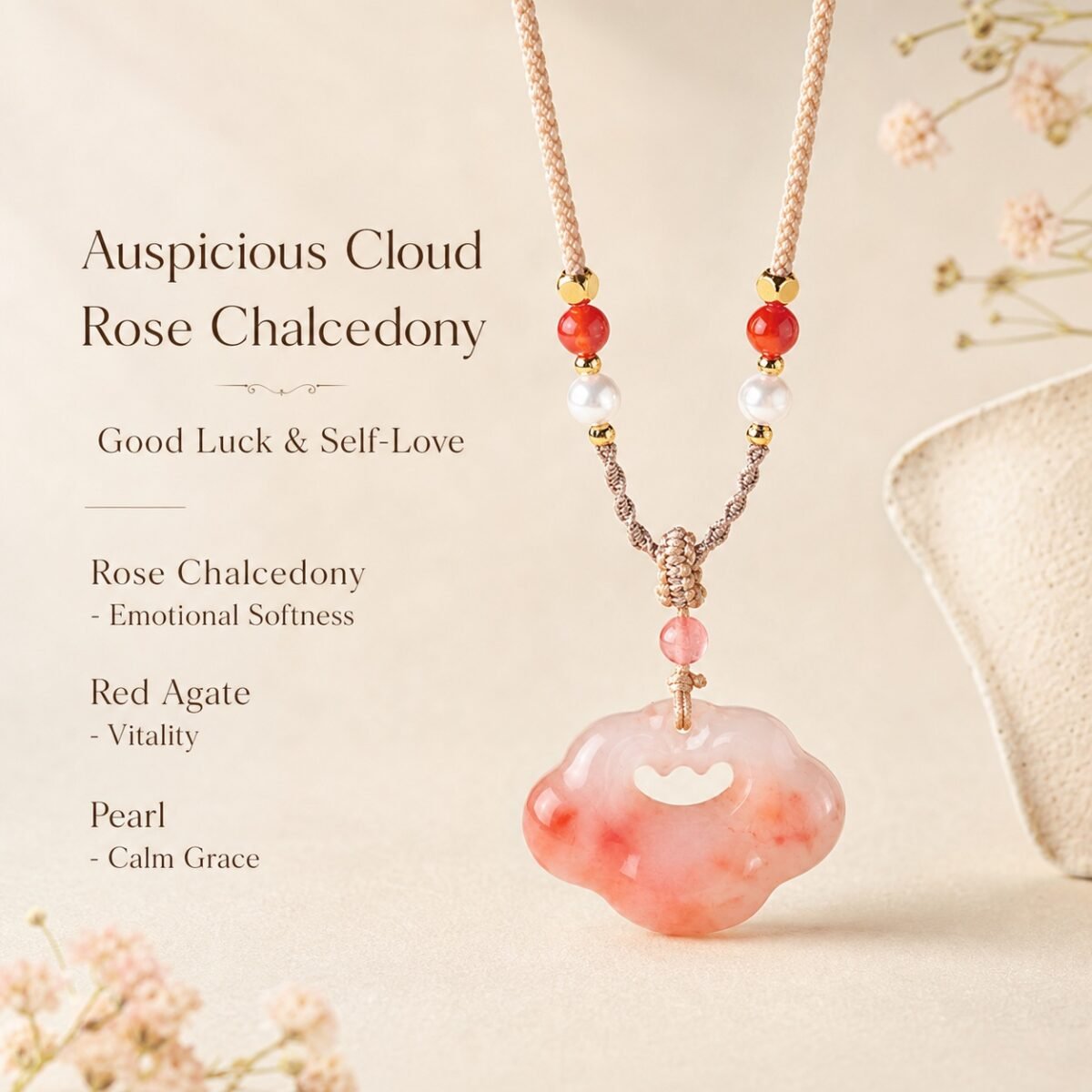 auspicious-cloud-rose-chalcedony-protection-necklace-02-meaning Auspicious Cloud Rose Chalcedony Protection Necklace
