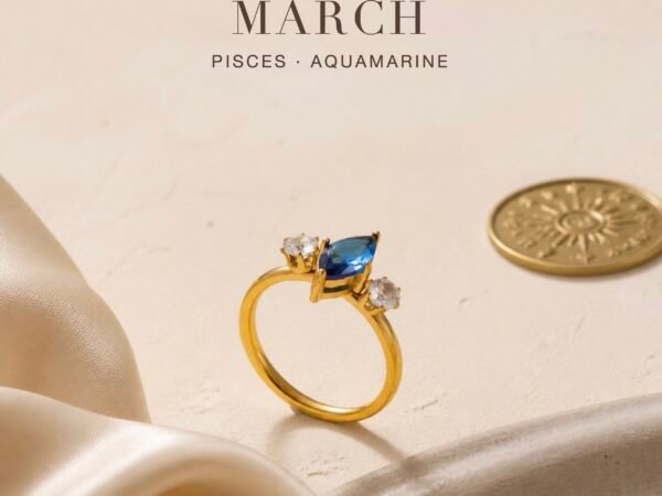birthstone-marquise-trio-ring-gold-march-aquamarine-02-birthstone-card March Aquamarine Birthstone Marquise Trio Ring – Gold