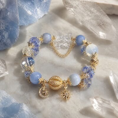 Blue Butterfly Moon Bracelet