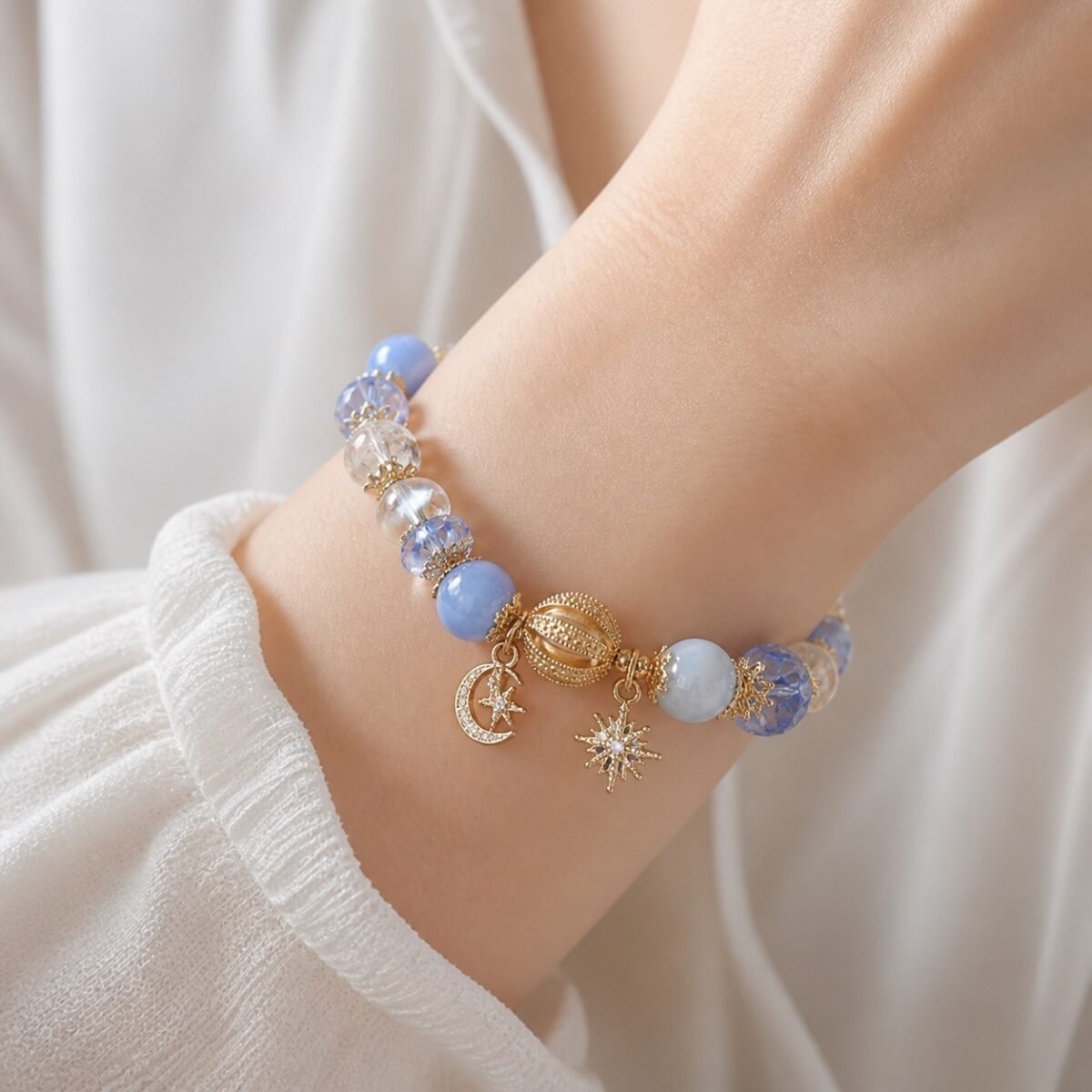 Blue Butterfly Moon Bracelet