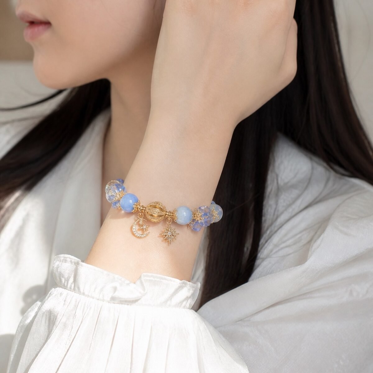 Blue Butterfly Moon Bracelet