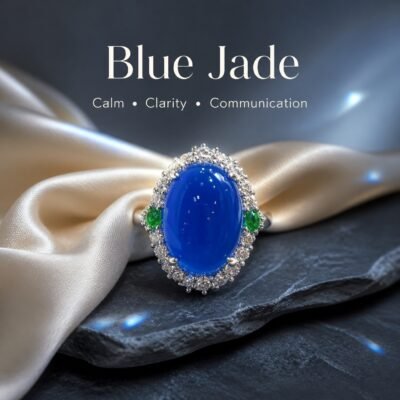 Blue Jade Serenity Ring