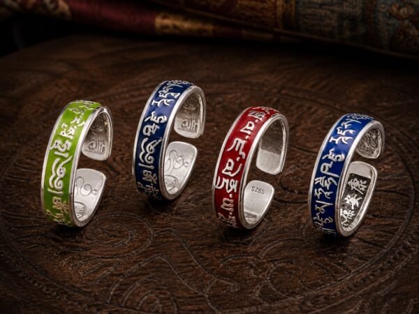 Buddhist Mantra Guardian Rings