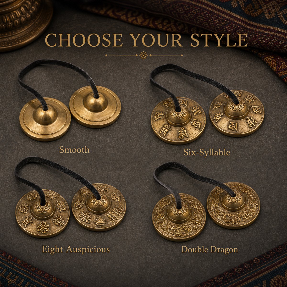 Buddhist Tingsha Cymbals
