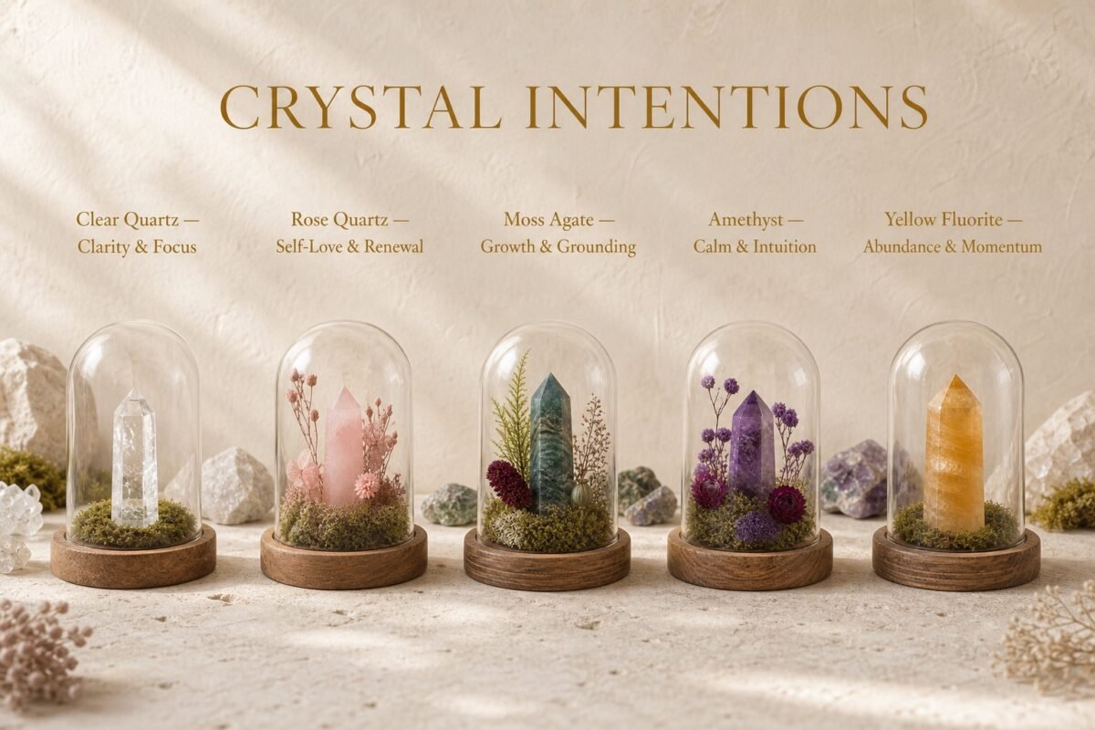 Build Your Mini Crystal Desk Set — Personalized Intention Trio