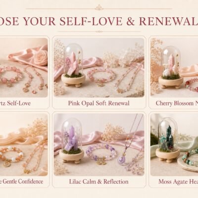 Build Your Self-Love & Renewal Crystal Set — Personalized Heart & New Beginnings Trio