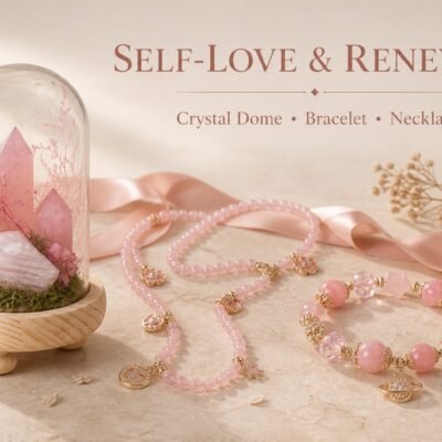 Build Your Self-Love & Renewal Crystal Set — Personalized Heart & New Beginnings Trio