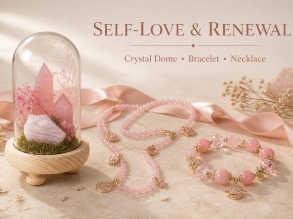 Build Your Self-Love & Renewal Crystal Set — Personalized Heart & New Beginnings Trio