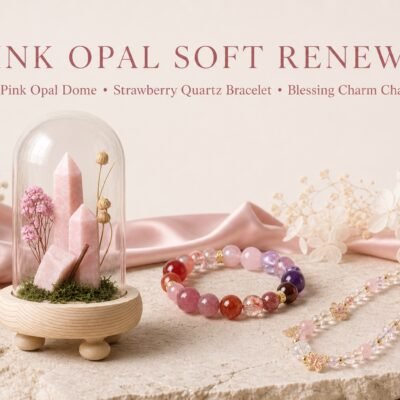 Build Your Self-Love & Renewal Crystal Set — Personalized Heart & New Beginnings Trio