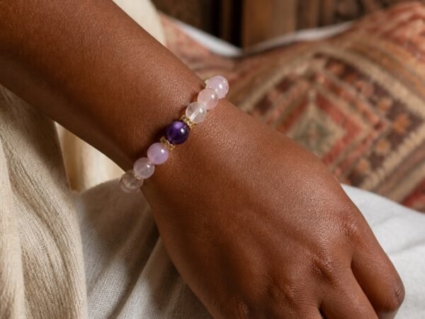 c788072-rose-quartz-amethyst-clear-crystal-bow-bracelet-01 Rose Quartz, Amethyst & Clear Crystal Bow Bracelet