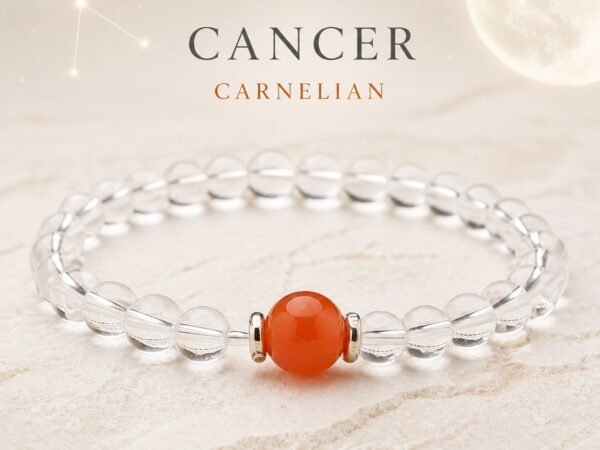 Cancer Celestial Birthstone Crystal Bracelet