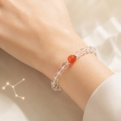 cancer-carnelian-02-worn-light Cancer Celestial Birthstone Crystal Bracelet